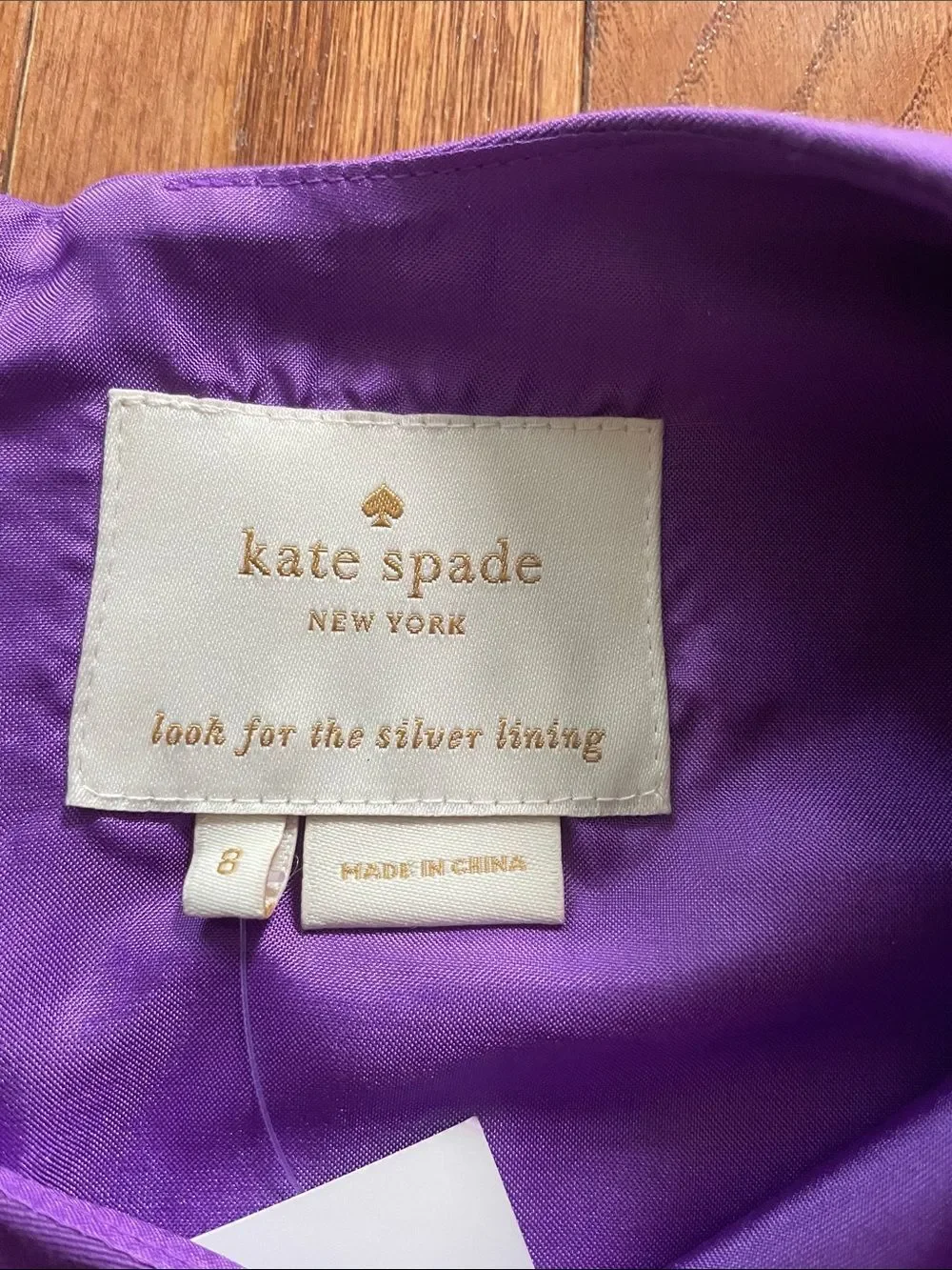 Kate Spade Purple Sleeveless Mariam Shift Dress Women’s Sz 8 NWT